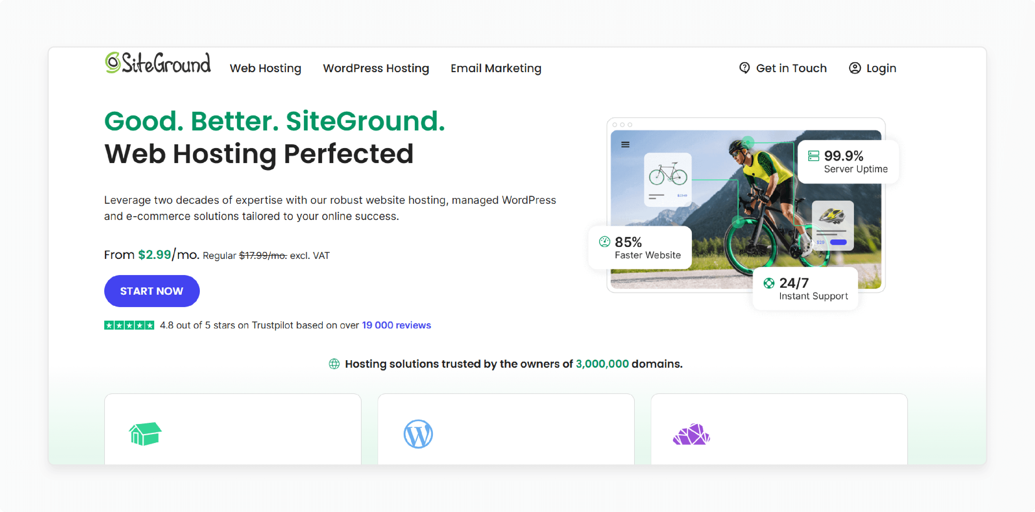 SiteGround advanced security for websites