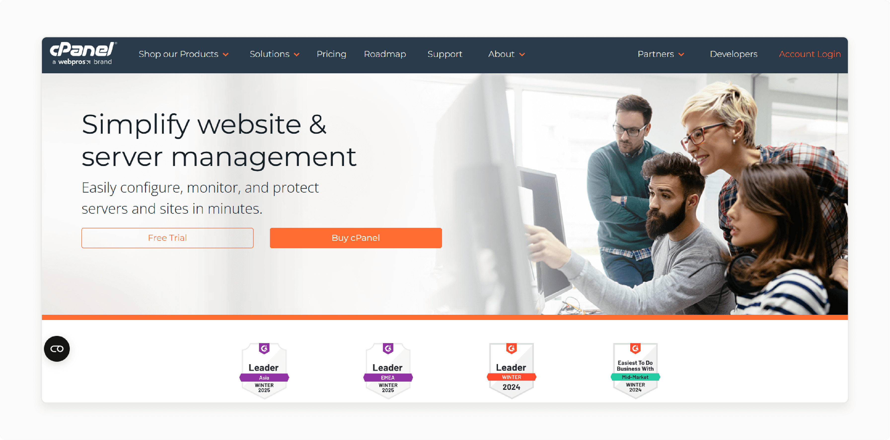 cPanel dashboard for cloud hosting users