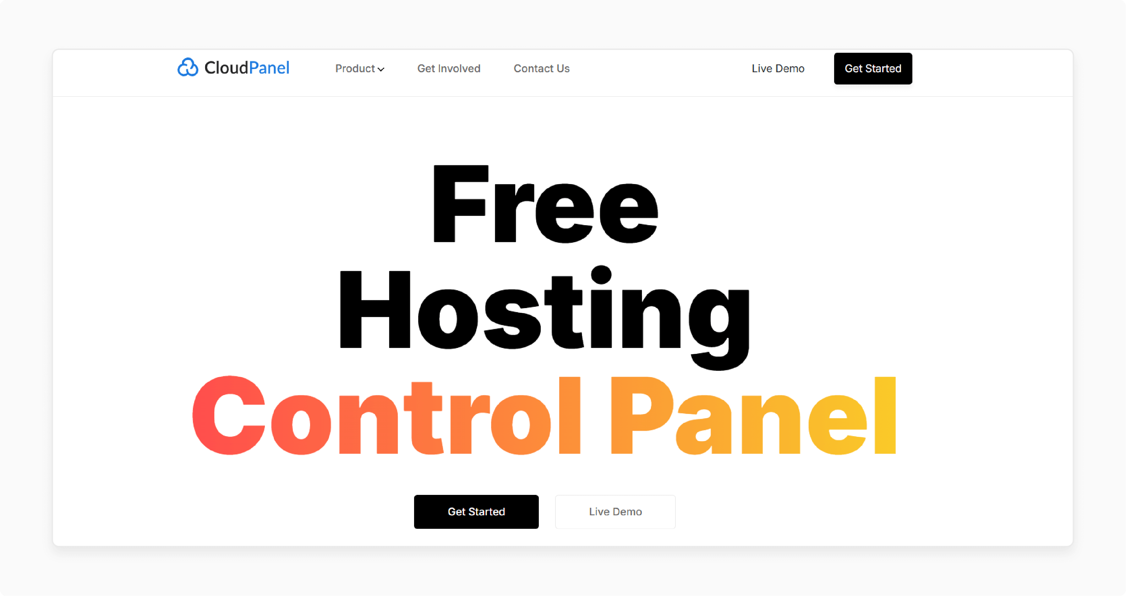 CloudPanel managing cloud hosting tasks