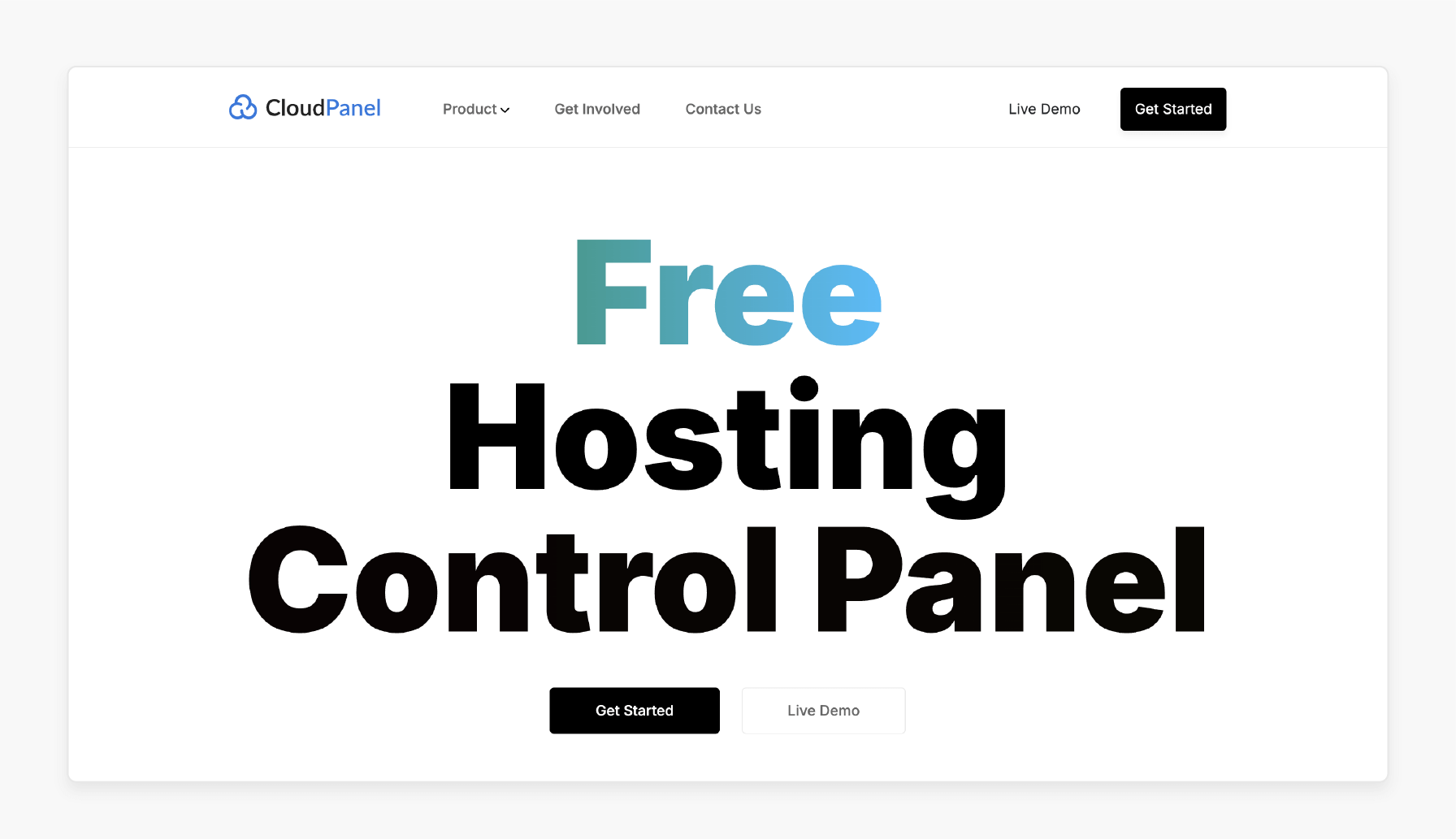 CloudPanel interface with SSL, PHP settings, and security tools