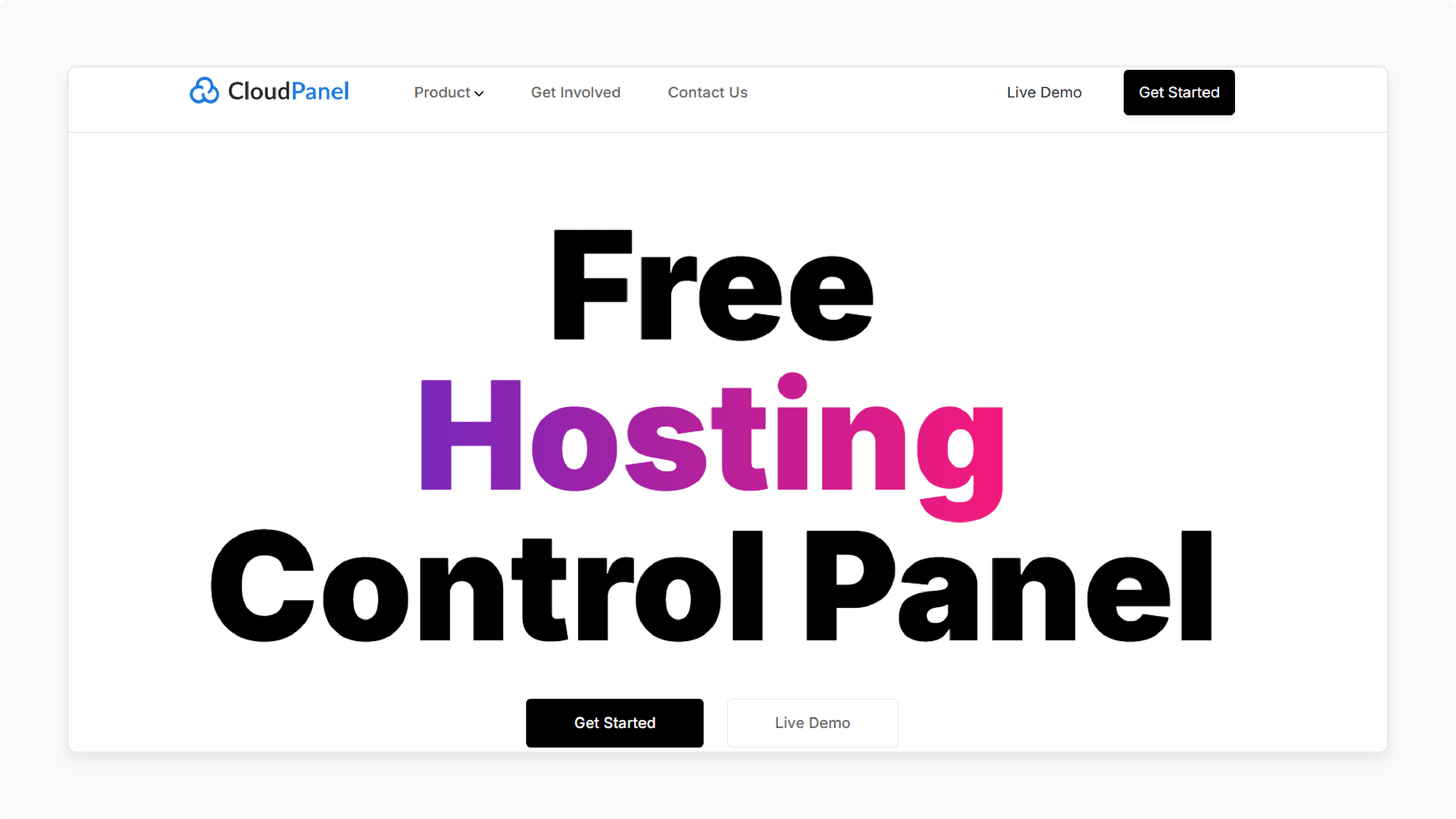 CloudPanel interface for multi-server management