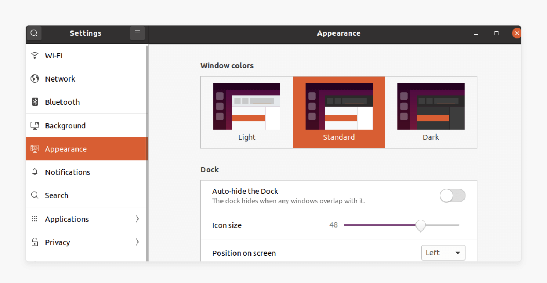 Dark mode and new theme in Ubuntu 20.04