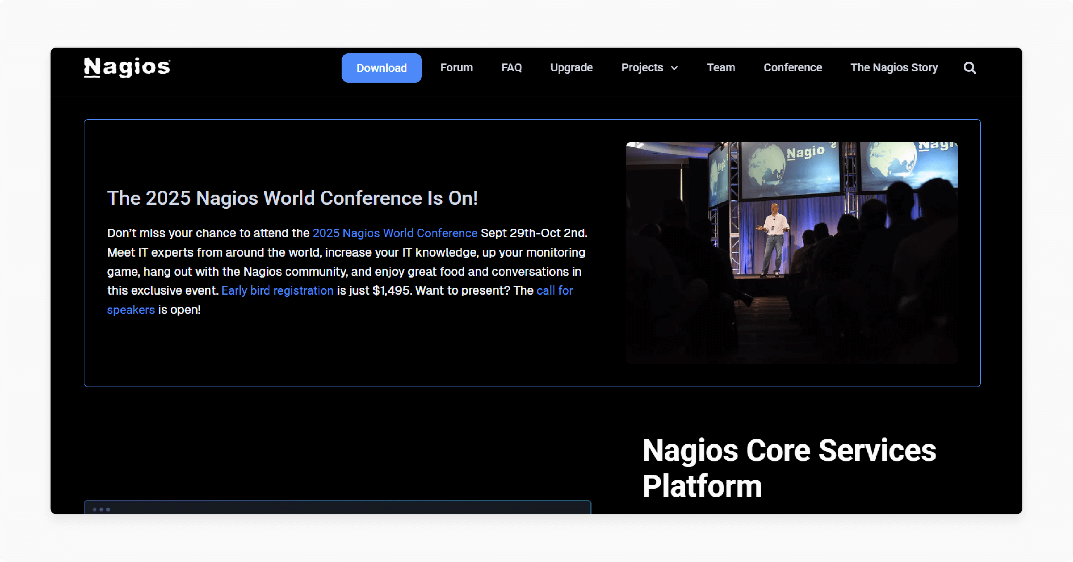 Nagios tracks server performance and sends real-time alerts