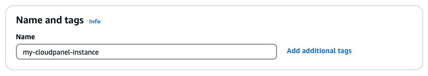 Name and Tags