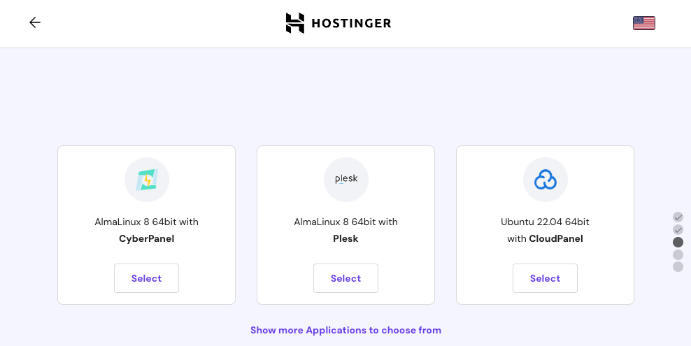 OS with Control Panel with CloudPanel