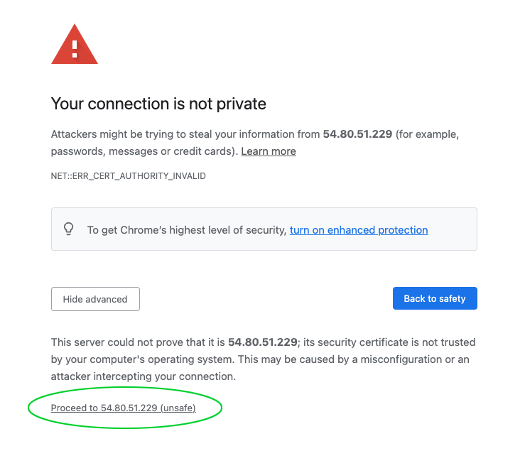 Ignore Self-Signed Certificate